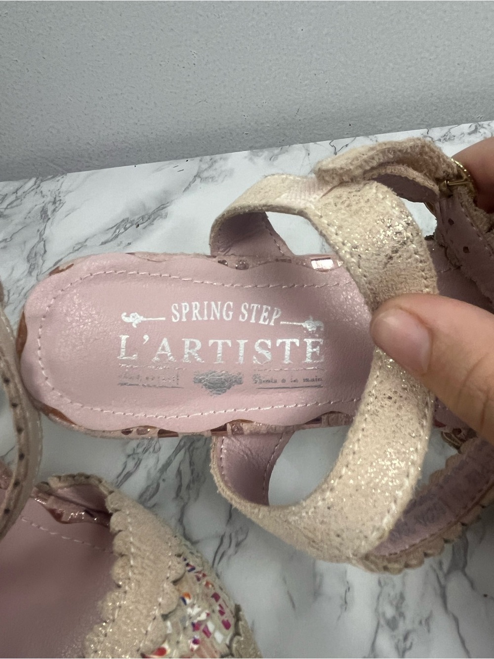 L’artiste pink tan whimsy unique heels size 39 - Picture 11 of 11